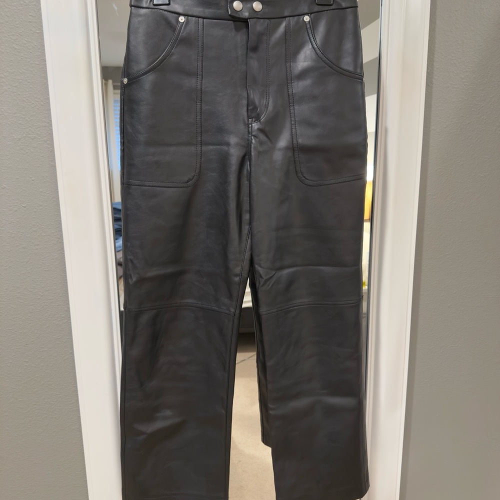 Blank NYC Black Leather Pants